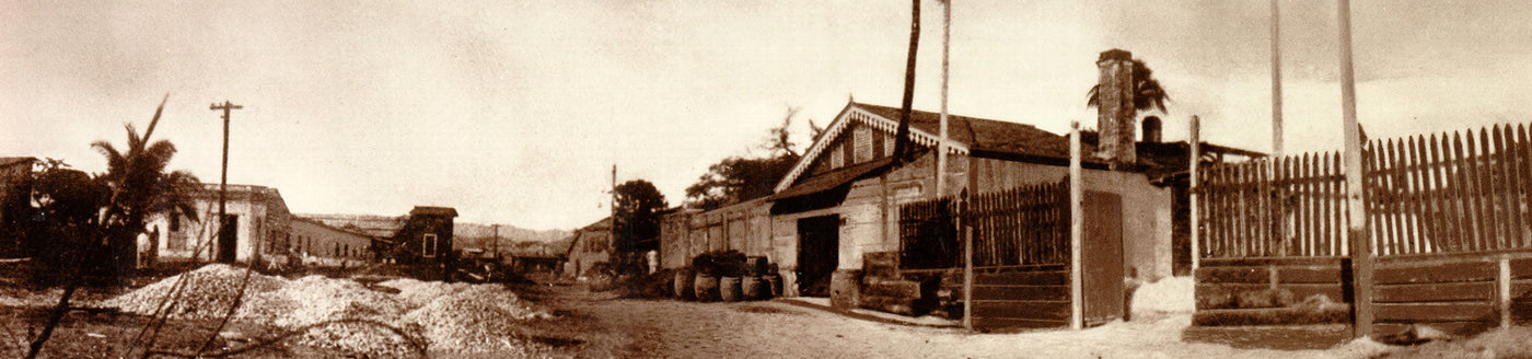 Historische Aufnahme der ersten Bacardi-Destillerie – Ursprung der weltbekannten Rum-Marke aus Kuba