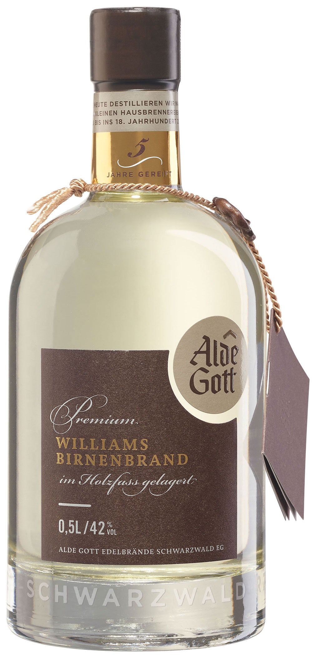 Alde Gott Premium Williams Birnenbrand 42% 0,5 Liter