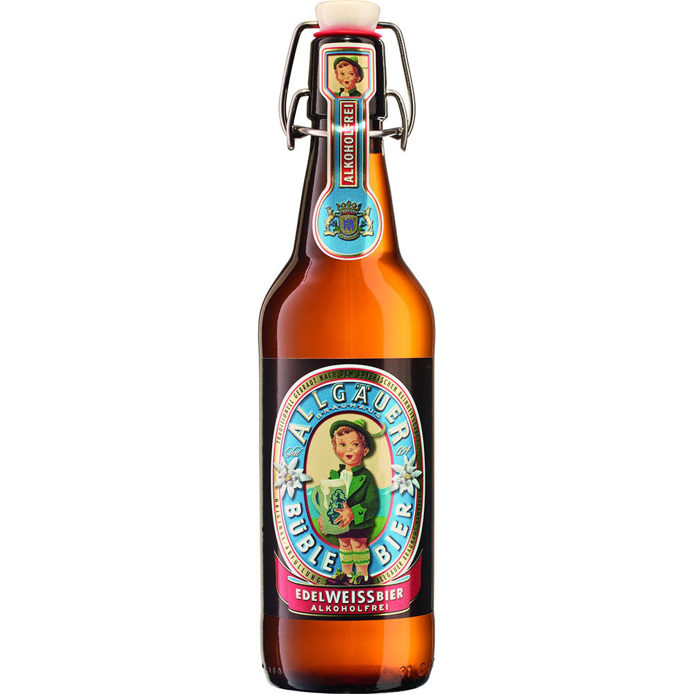 Allgäuer Büble Edelweißbier Alkoholfrei Bügel 20x 0,5 Liter (MEHRWEG)