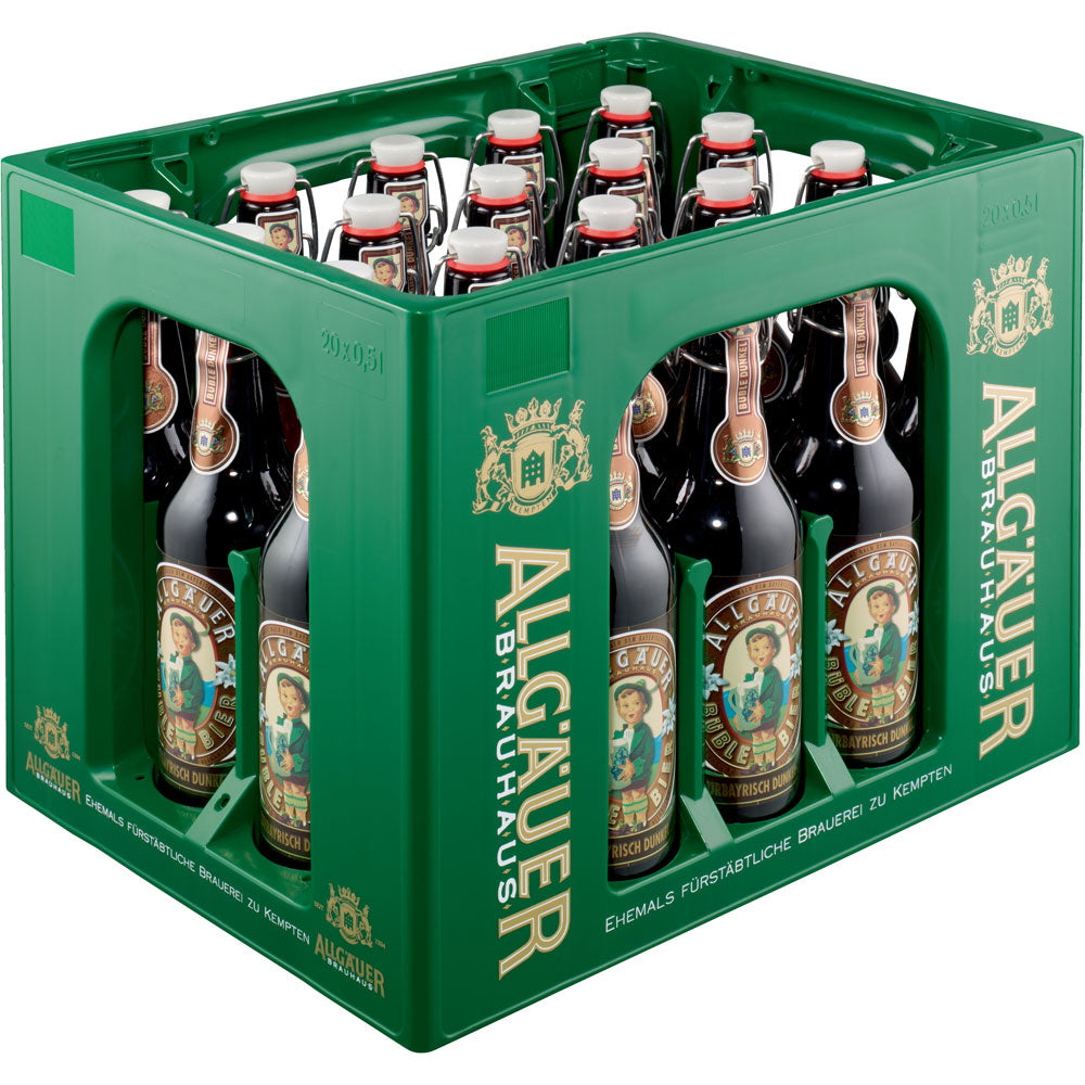 Allgäuer Büble Urbayrisch Dunkel 20x 0,5 Liter (MEHRWEG)
