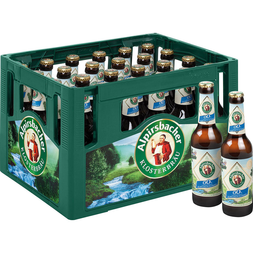 Alpirsbacher Alkoholfreies Schwarzwaldbier 24x 0,33 Liter (MEHRWEG)