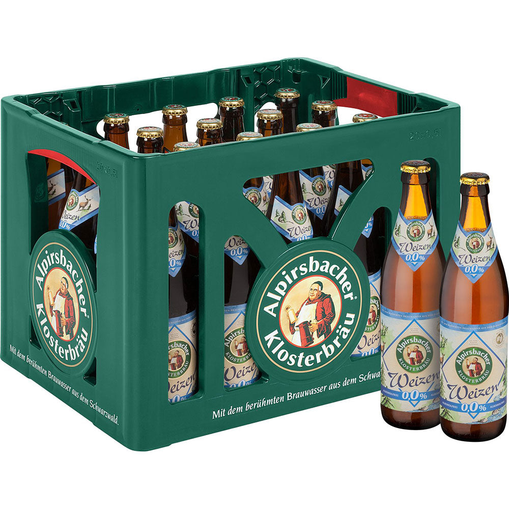 Alpirsbacher Hefe Alkoholfrei 20x 0,5 Liter (MEHRWEG)