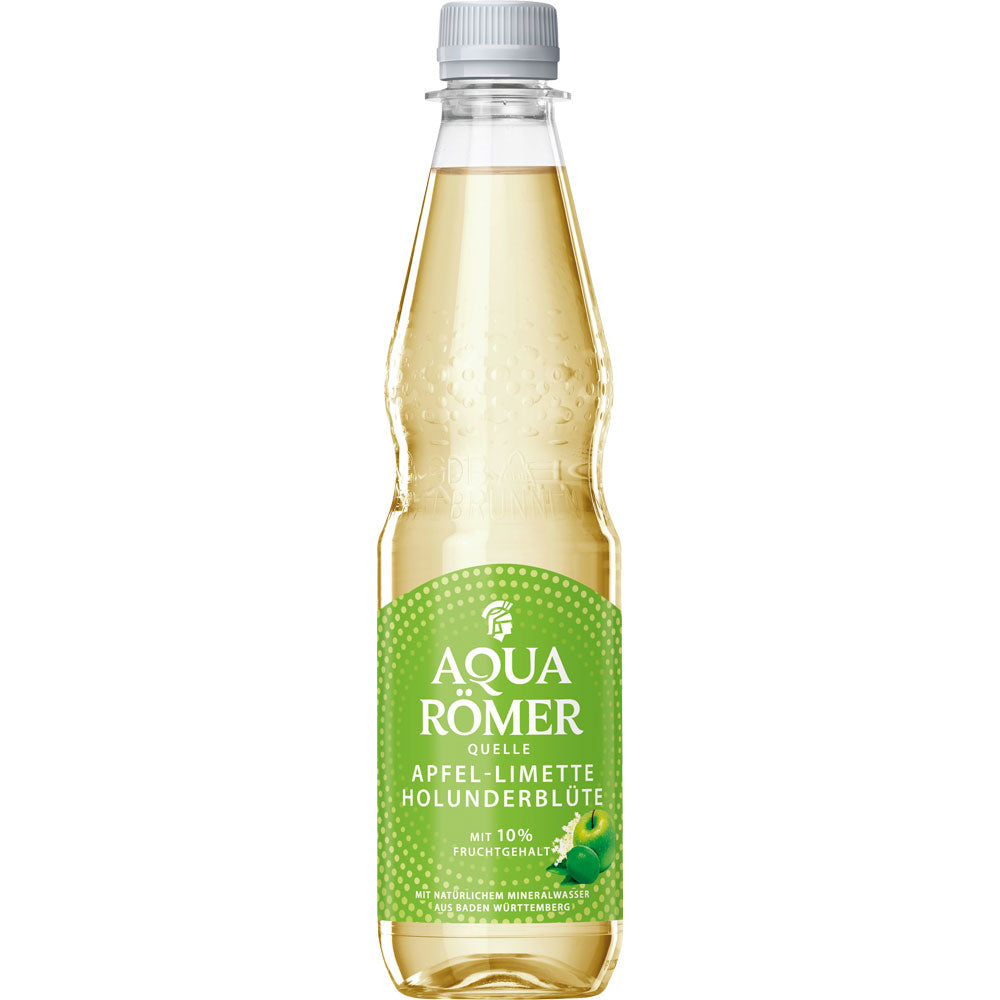 Aqua Römer Quelle Apfel-Limette-Holunderblüte PET 12x 0,5 Liter (MEHRWEG)
