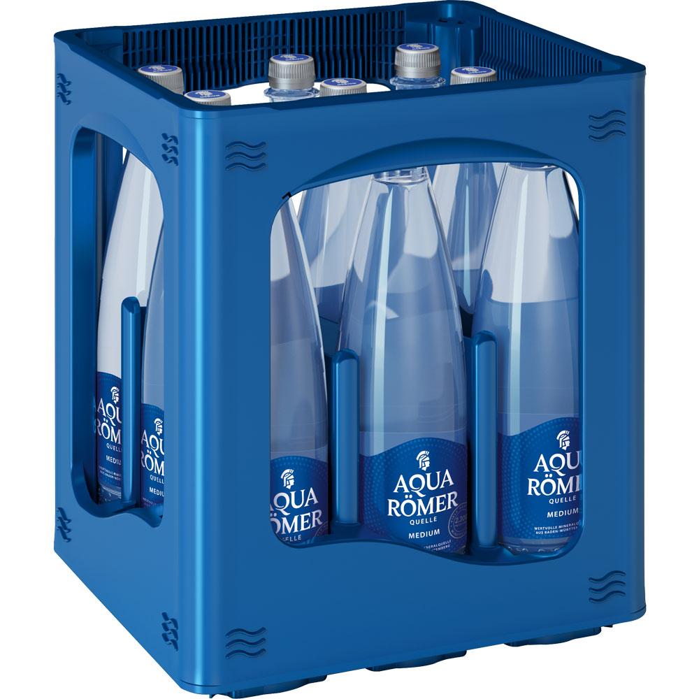 Aqua Römer Medium PET 9x 1 Liter (MEHRWEG)