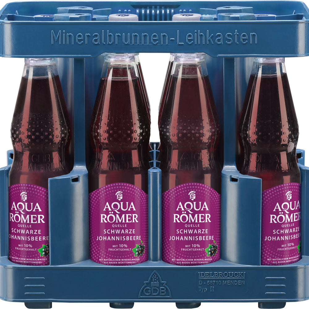 Aqua Römer Quelle Schwarze Johannisbeere PET 12x 0,5 Liter (MEHRWEG)