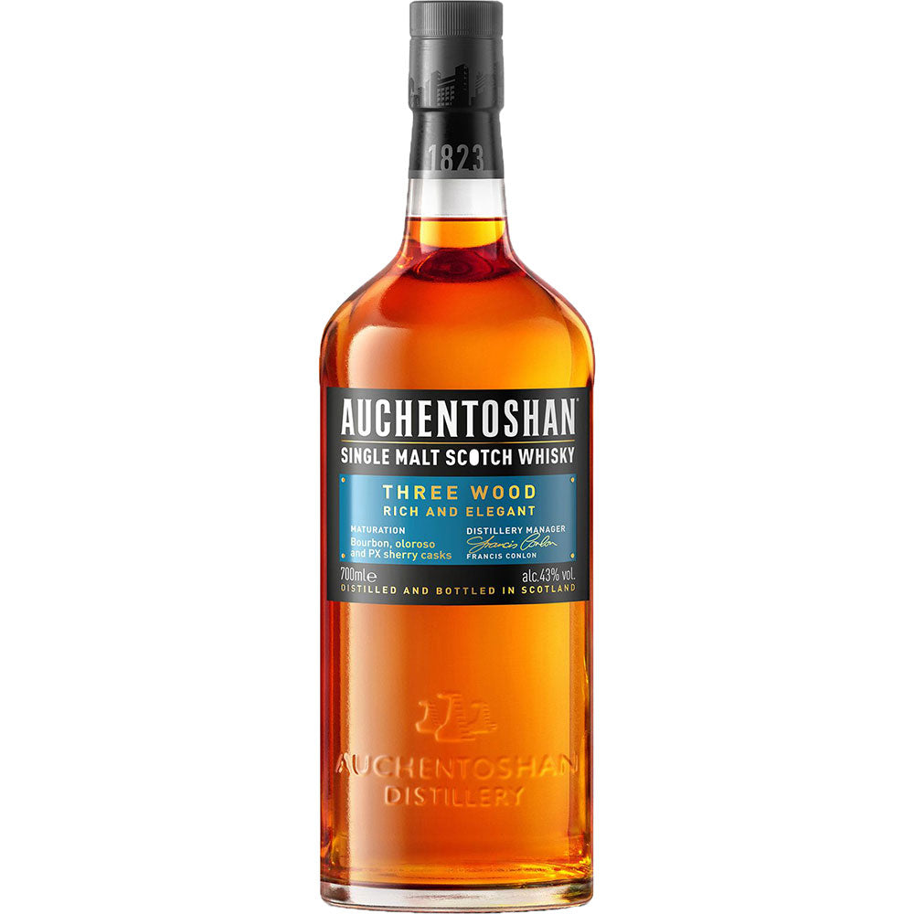 Auchentoshan Three Wood Single Malt Scotch Whisky 43% 0,7 Liter