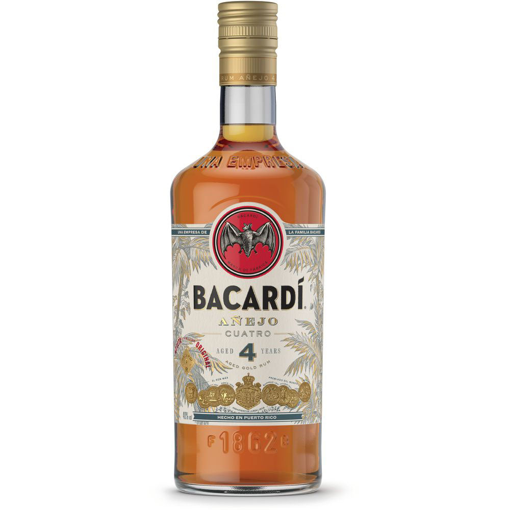 Bacardí 4 Jahre Añejo Cuatro Rum 40% 0,7 Liter