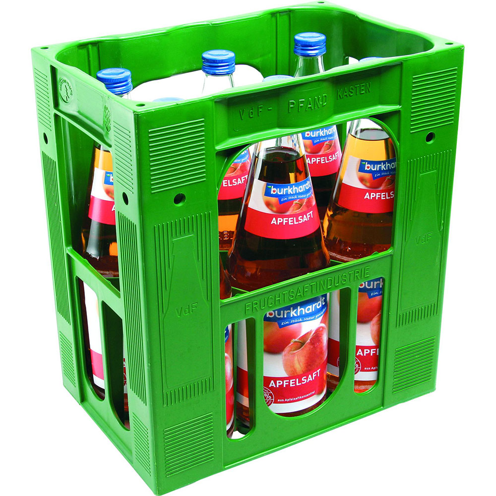 Burkhardt Apfelsaft Klar 6x 1 Liter (MEHRWEG)