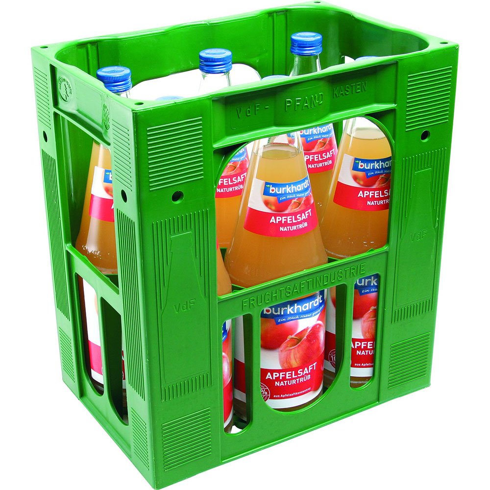 Burkhardt Apfelsaft Naturtrüb 6x 1 Liter (MEHRWEG)