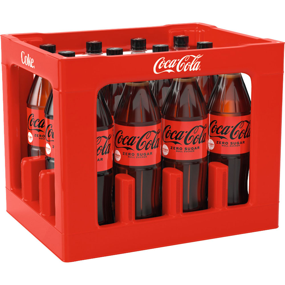 Coca Cola Zero Sugar PET 12x 1 Liter (MEHRWEG)