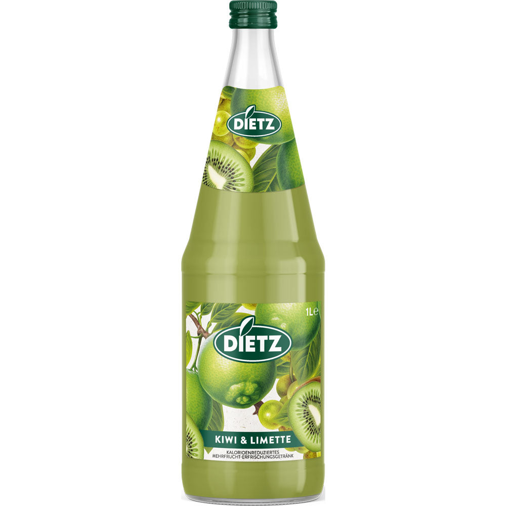 Dietz Kiwi-Limette mit Aloe Vera 6x 1 Liter (MEHRWEG)