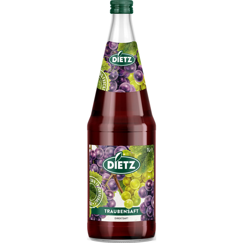 Dietz Traubensaft Rot 6x 1 Liter (MEHRWEG)