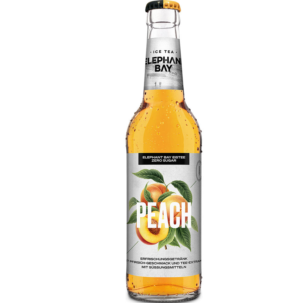 Elephant Bay Peach Eistee Zero Sugar 20x 0,33 Liter (MEHRWEG)