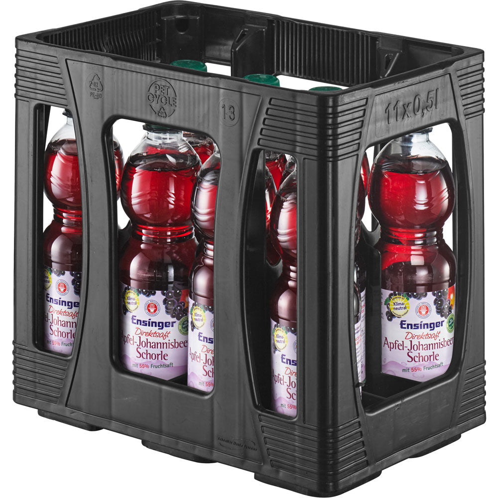 Ensinger Direkt Apfel-Johannisbeer-Schorle PET 11x 0,5 Liter (EINWEG)