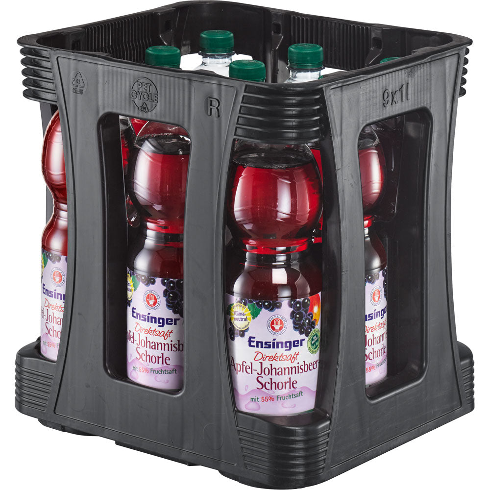 Ensinger Direkt Apfel-Johannisbeerschorl PET 9x 1 Liter (EINWEG)