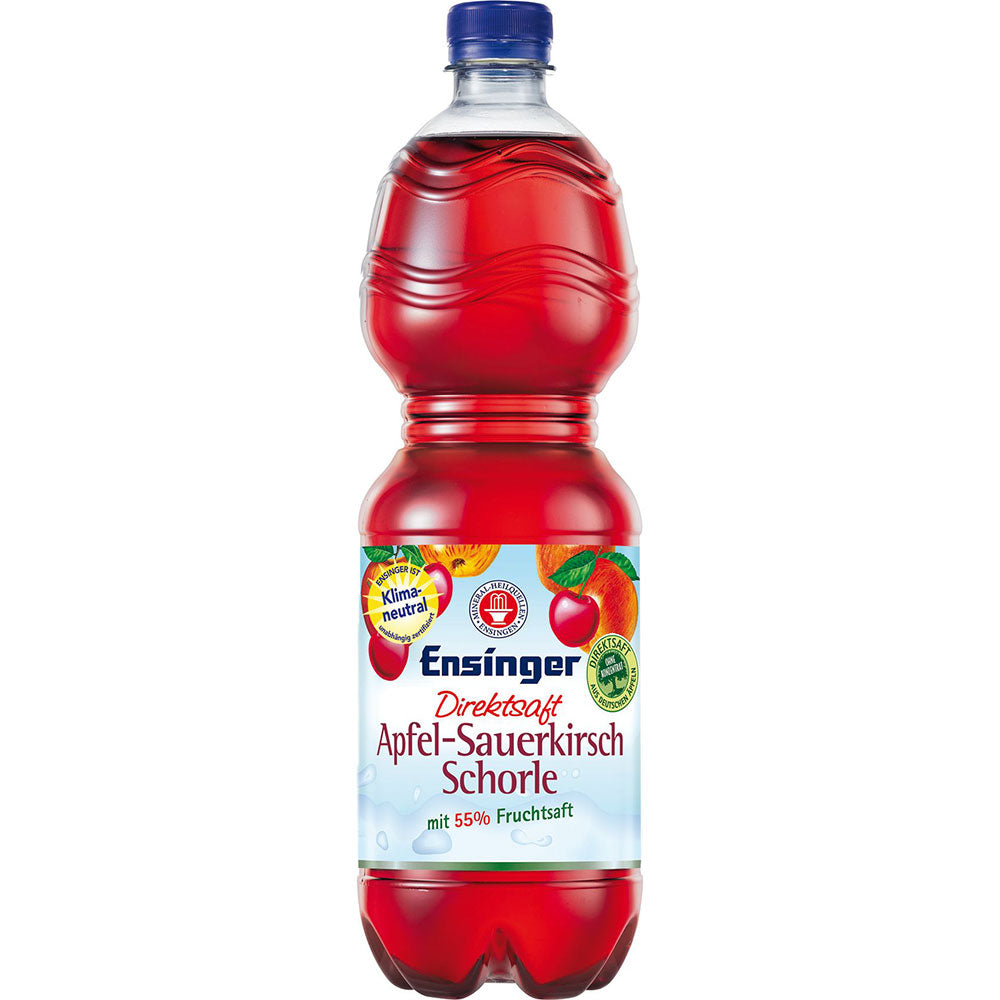 Ensinger Direkt Apfel Kirsch Schorle PET 9x 1 Liter (EINWEG)