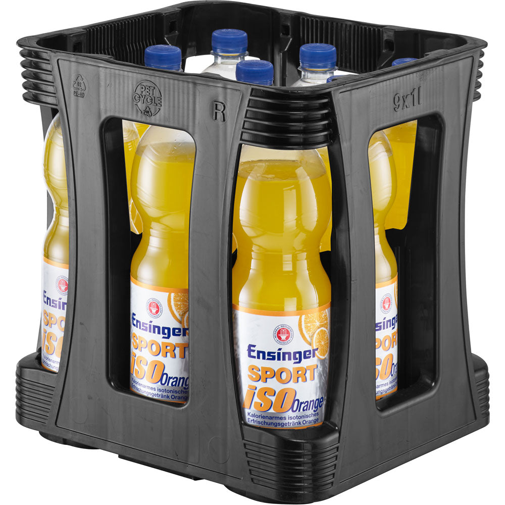 Ensinger Sport Iso Orange PET 9x 1 Liter (MEHRWEG)