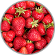 Nahaufnahme von frischen Erdbeeren zur Visualisierung des fruchtigen Aromas in Rosé und jungen Rotweinen