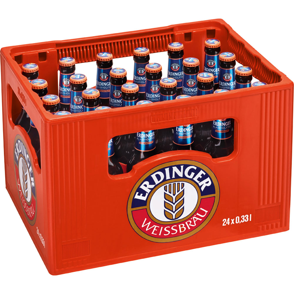 Erdinger Alkoholfrei Grapefruit 24x 0,33 Liter (MEHRWEG)