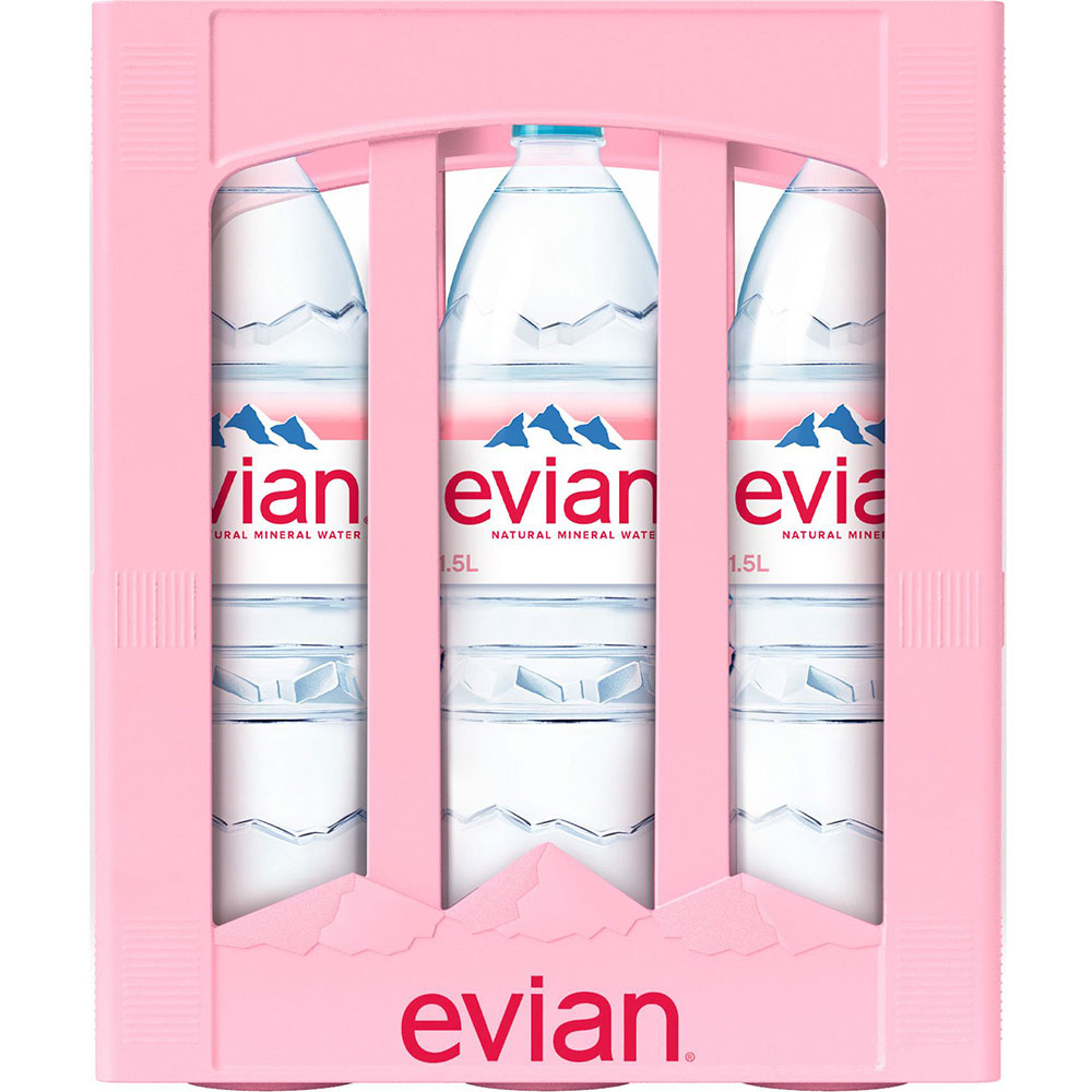 Evian Naturelle PET 6x 1,5 Liter (EINWEG)