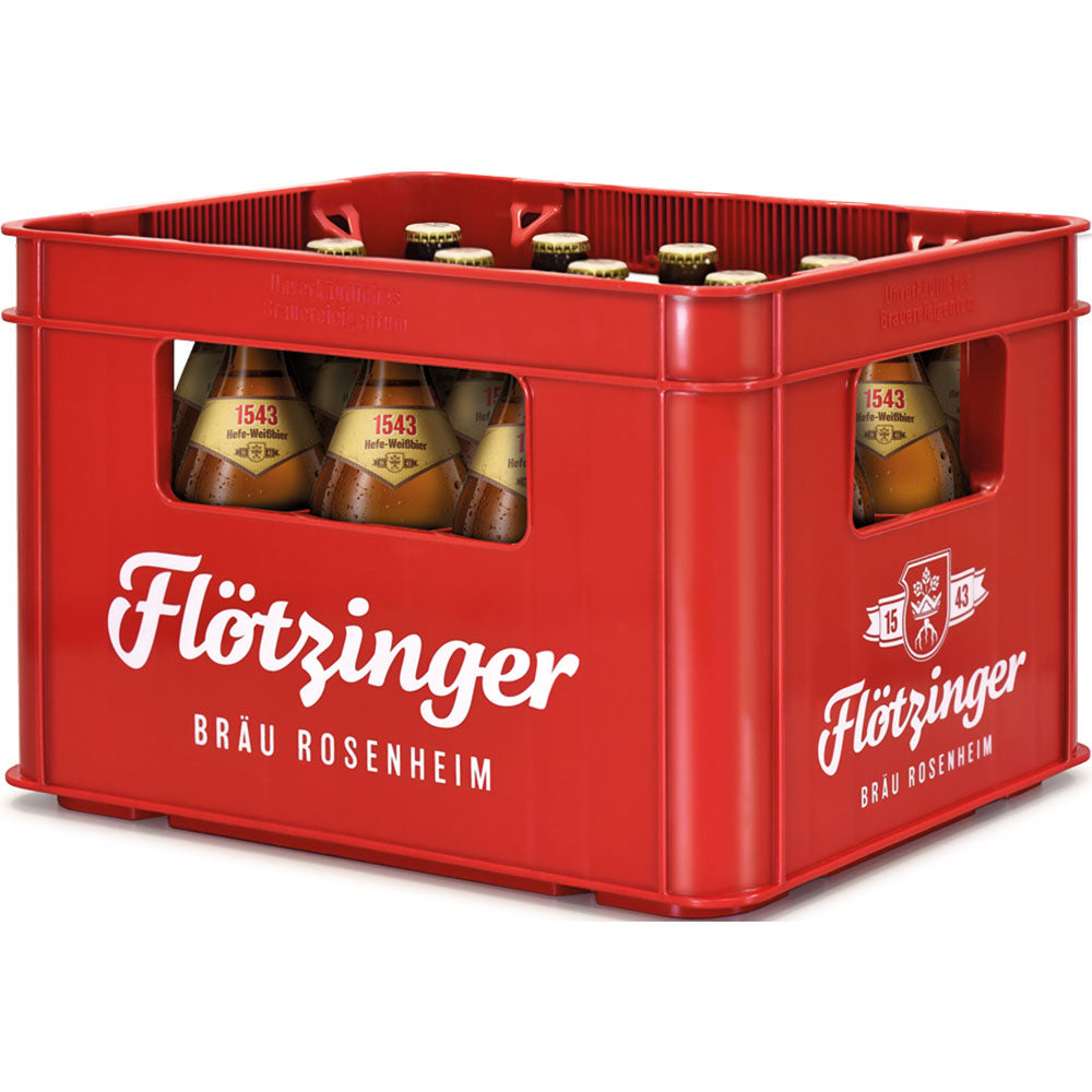 Flötzinger 1543 Hefe-Weisse 20x 0,5 Liter (MEHRWEG)