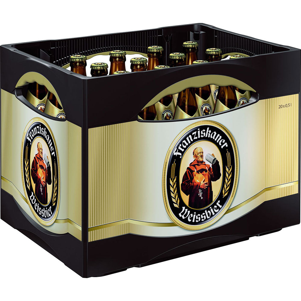 Franziskaner Weißbier Hefe Hell 20x 0,5 Liter (MEHRWEG)