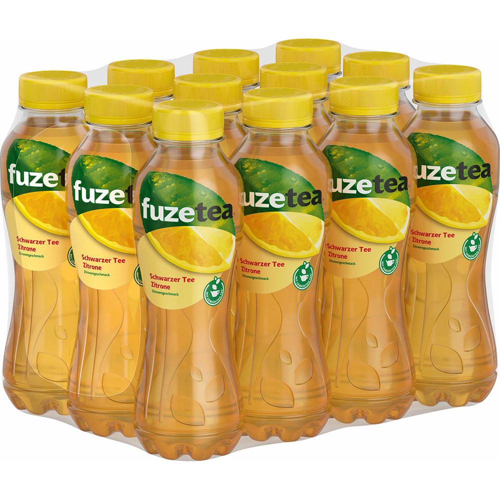 Fuze Tea Schwarzer Tee Zitrone Eistee PET 12x 0,4 Liter (EINWEG)