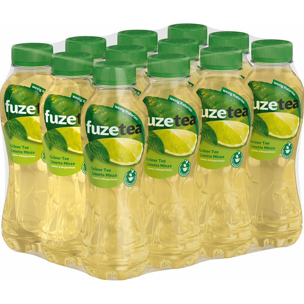 Fuze Tea Grüner Tee Limette Minze Eistee PET 12x 0,4 Liter (EINWEG)