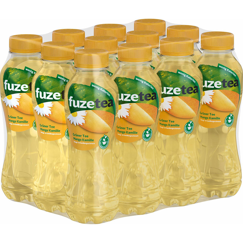 Fuze Tea Grüner Tee Mango Kamille Eistee PET 12x 0,4 Liter (EINWEG)