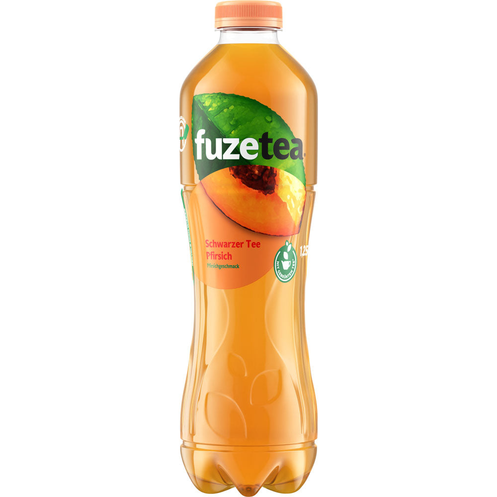Fuze Tea Schwarzer Tee Pfirsich PET 6x 1,25 Liter (EINWEG)