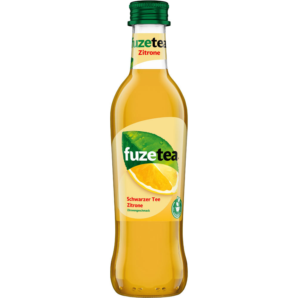 Fuze Tea Schwarzer Tee Zitrone Eistee 24x 0,3 Liter (MEHRWEG)