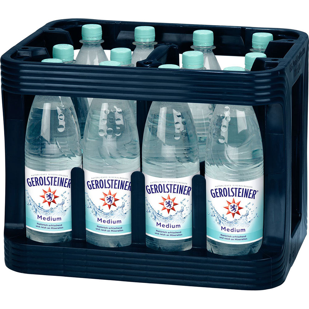 Gerolsteiner Medium Stille Quelle PET 12x 1 Liter (MEHRWEG)