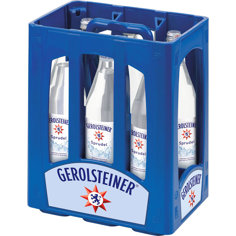 Gerolsteiner Mineralwasser Sprudel 6x 1 Liter (MEHRWEG)