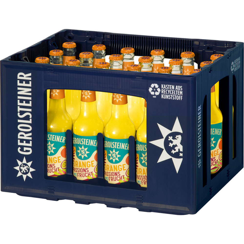 Gerolsteiner Orange-Passionsfrucht Limonade 24x 0,33 Liter (MEHRWEG)