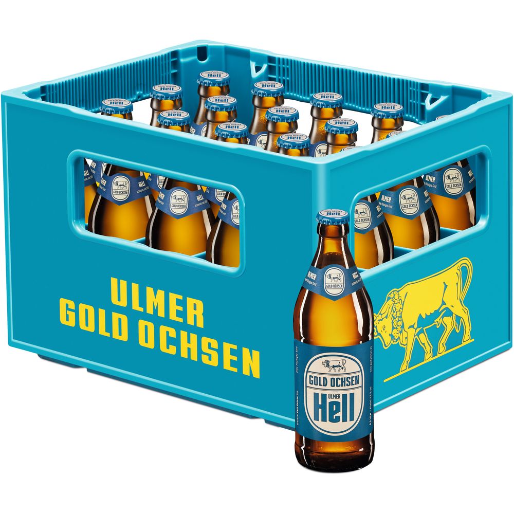 Gold Ochsen Ulmer Hell 20x 0,5 Liter (MEHRWEG)