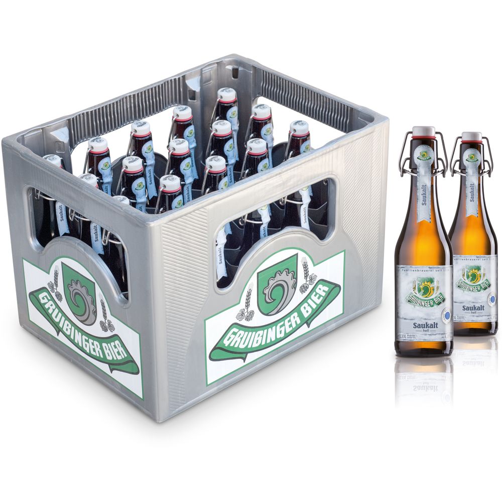 Gruibinger Saukalt Bügel 20x 0,33 Liter (MEHRWEG)