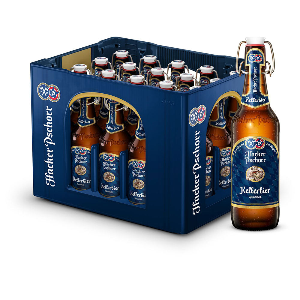 Hacker-Pschorr Naturtrübes Kellbier Bügel 20x 0,5 Liter (MEHRWEG)