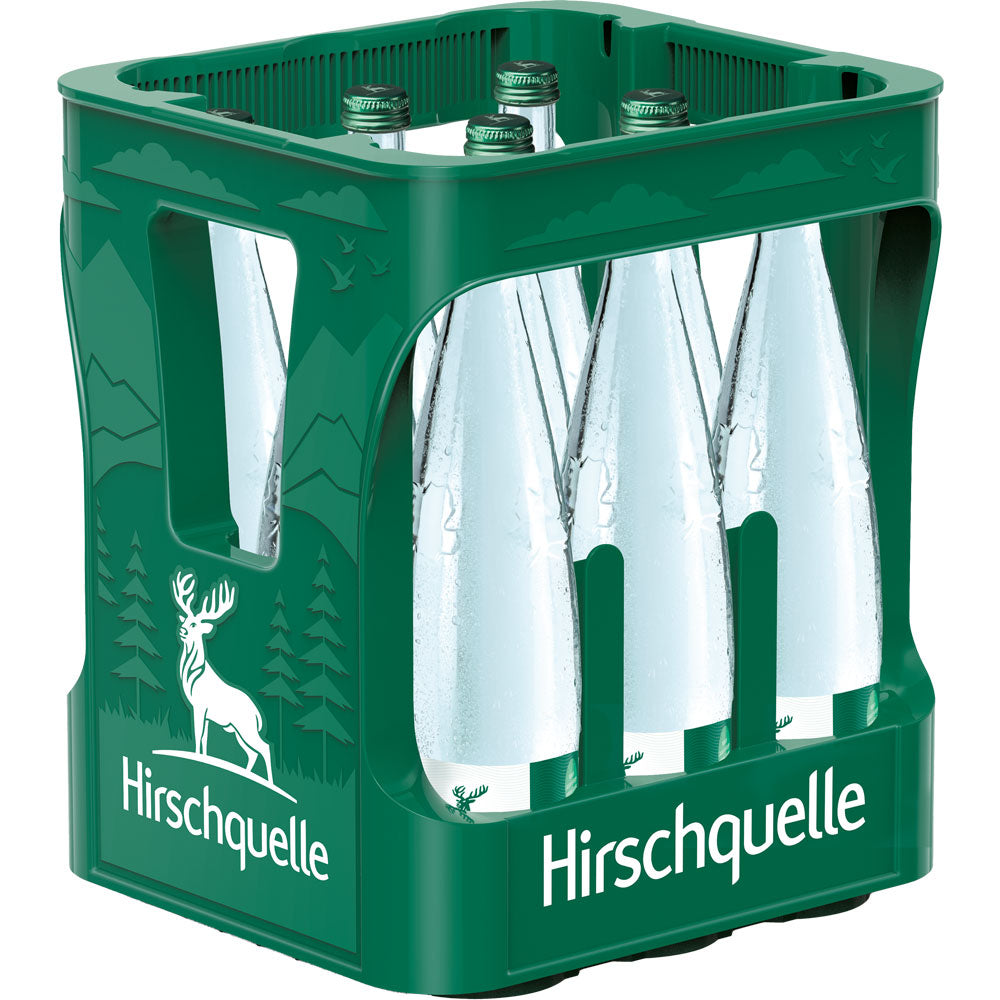 Hirschquelle Glas 9x 0,75 Liter (MEHRWEG)