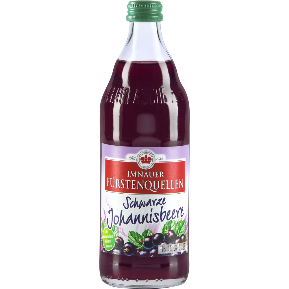Imnauer schwarzer Johannisbeere 12x 0,5 Liter (MEHRWEG)