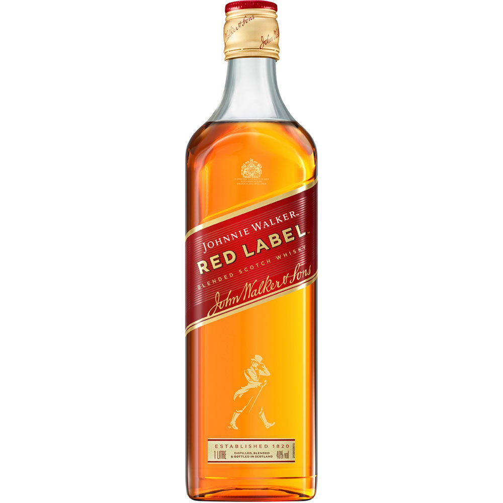 Johnnie Walker Red Label Blended Scotch Whisky 40% 1 Liter