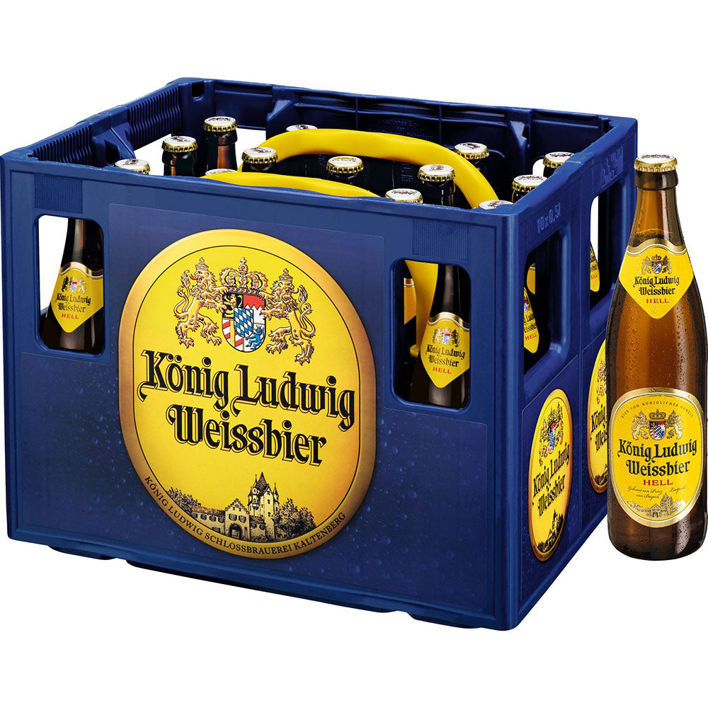 König Ludwig Weißbier Hefe Hell 20x 0,5 Liter (MEHRWEG)
