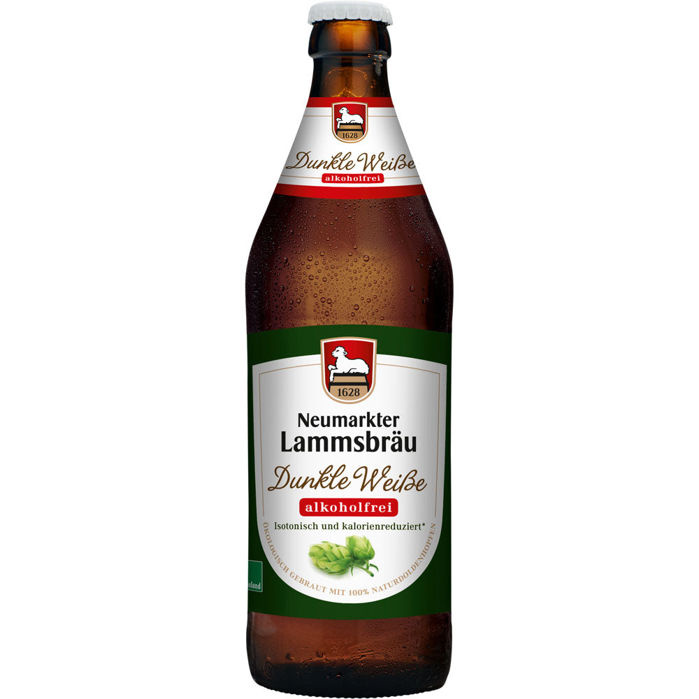 Lammsbräu Dunkle Weiße Alkoholfrei BIO 10x 0,5 Liter (MEHRWEG)