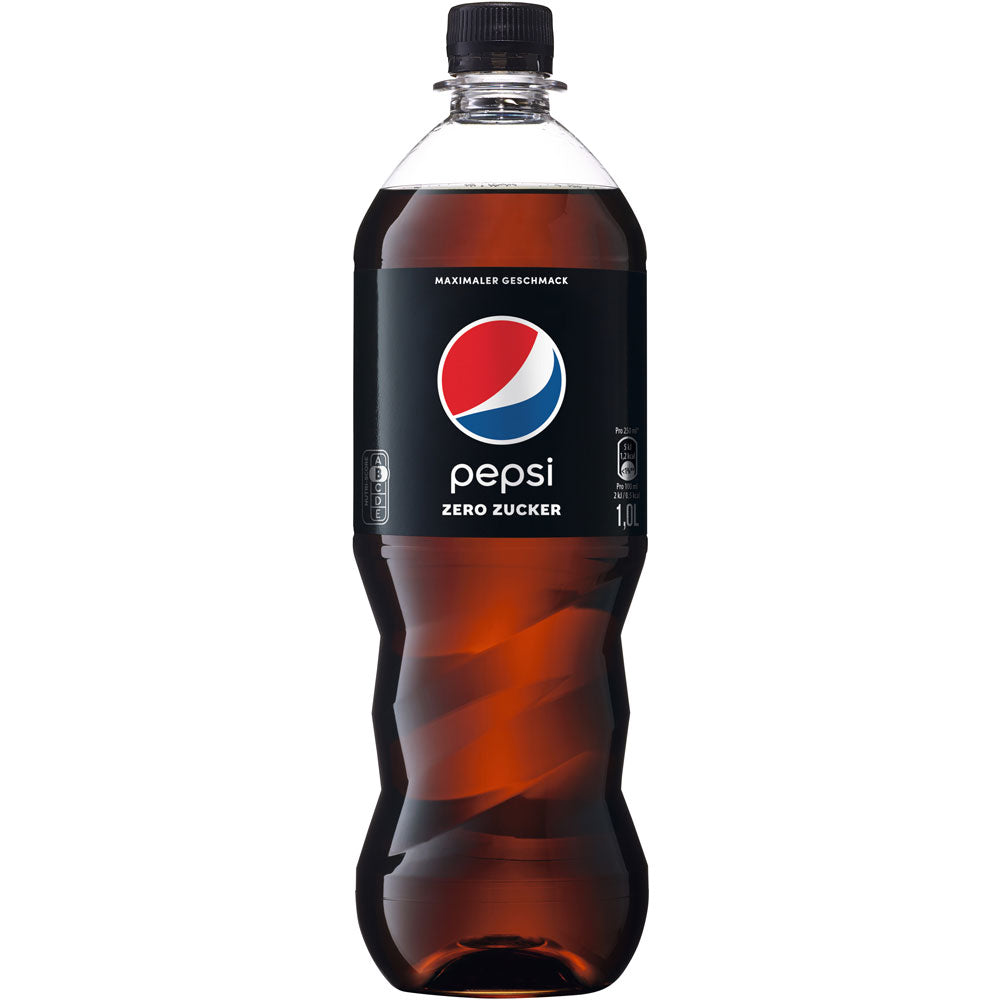Pepsi Cola Zero Zucker PET 12x 1 Liter (MEHRWEG)
