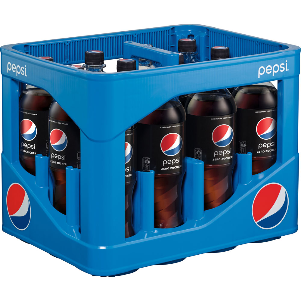 Pepsi Cola Zero Zucker PET 12x 1 Liter (MEHRWEG)