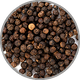 Schwarze Pfefferkörner in Nahaufnahme zur Darstellung des würzig, pfeffrigen Aromas typischer Syrah- und Cabernet-Weine
