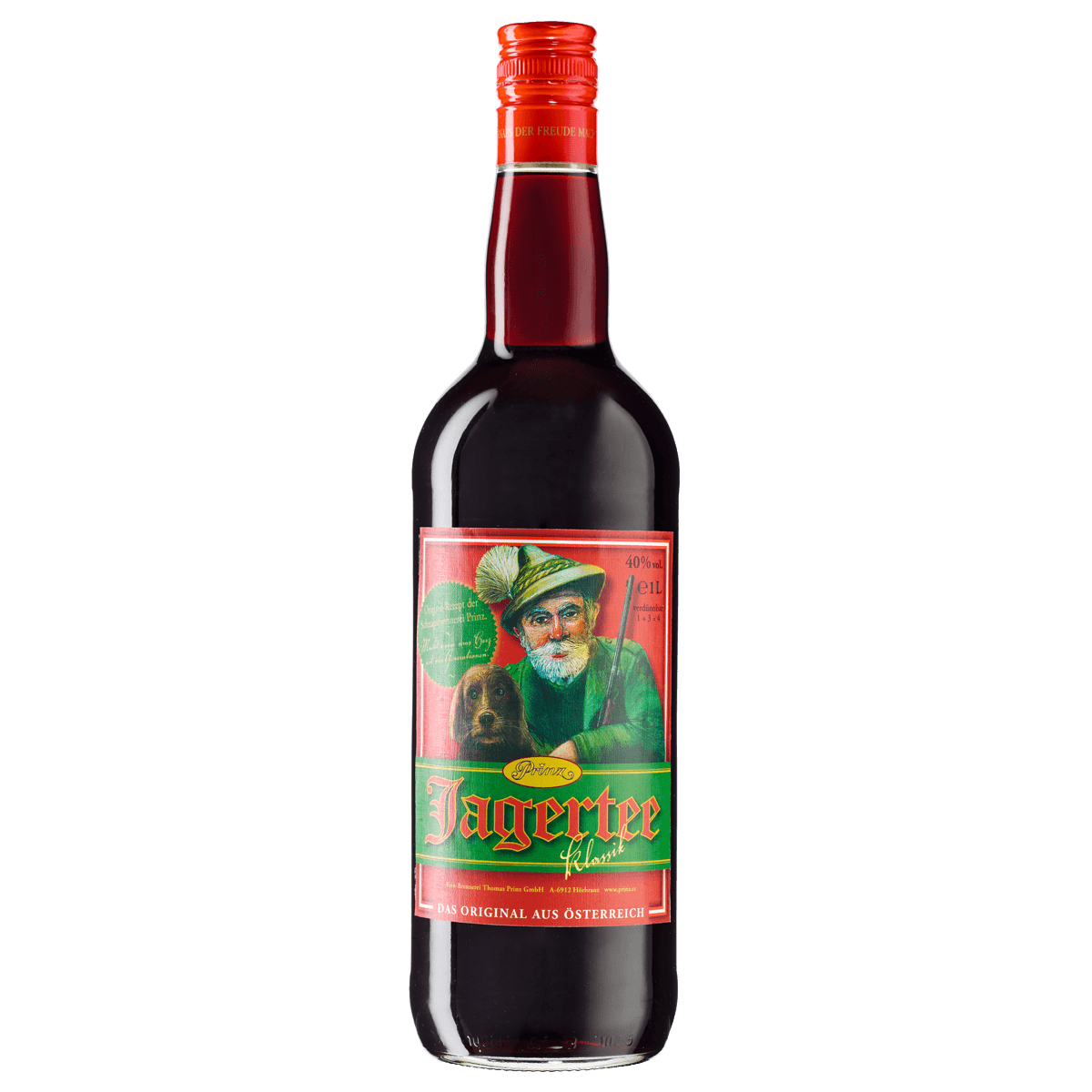 Prinz Jagertee Klassik 40% 1 Liter