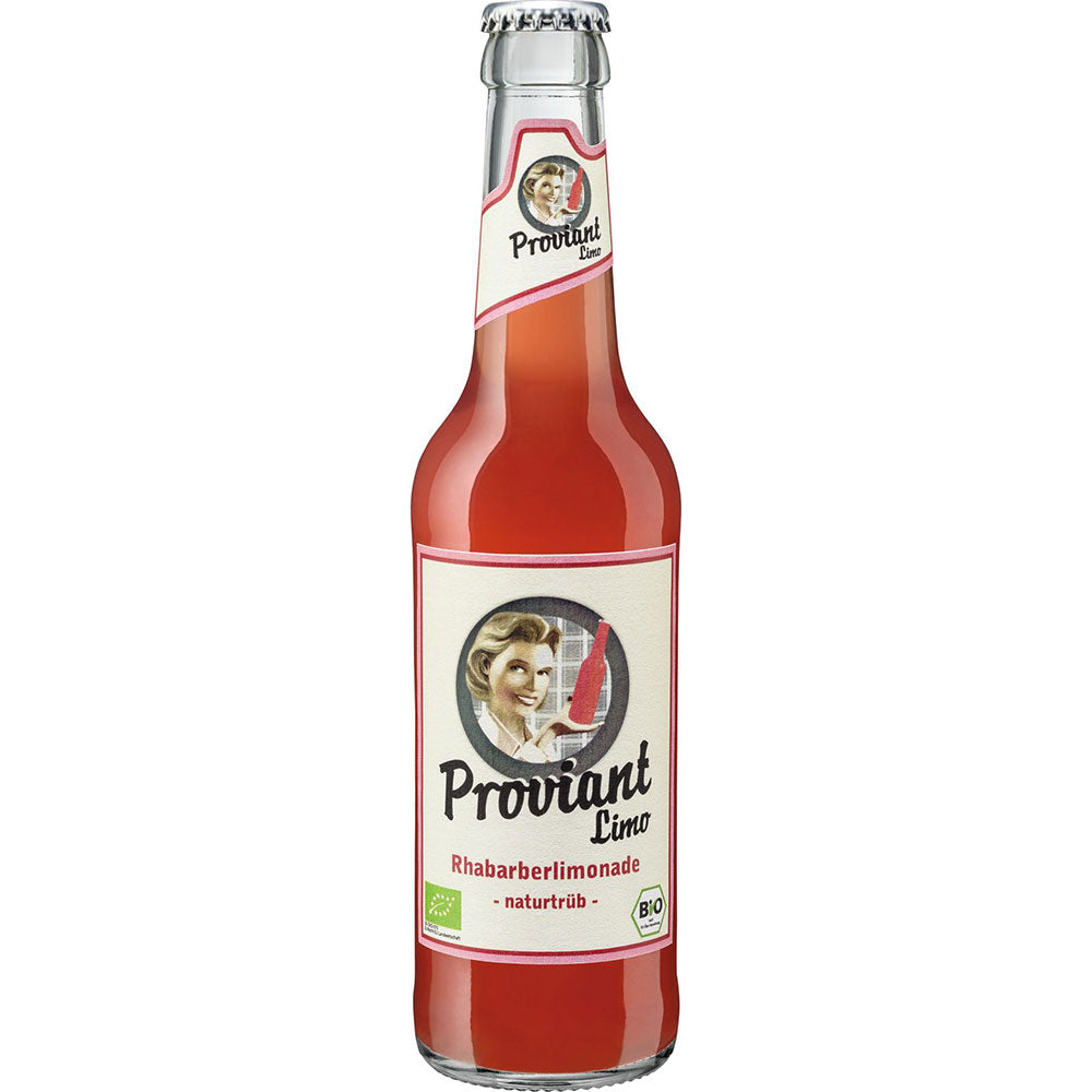 Proviant Rhabarberlimo naturtrüb Bio 24x 0,33 Liter (MEHRWEG)