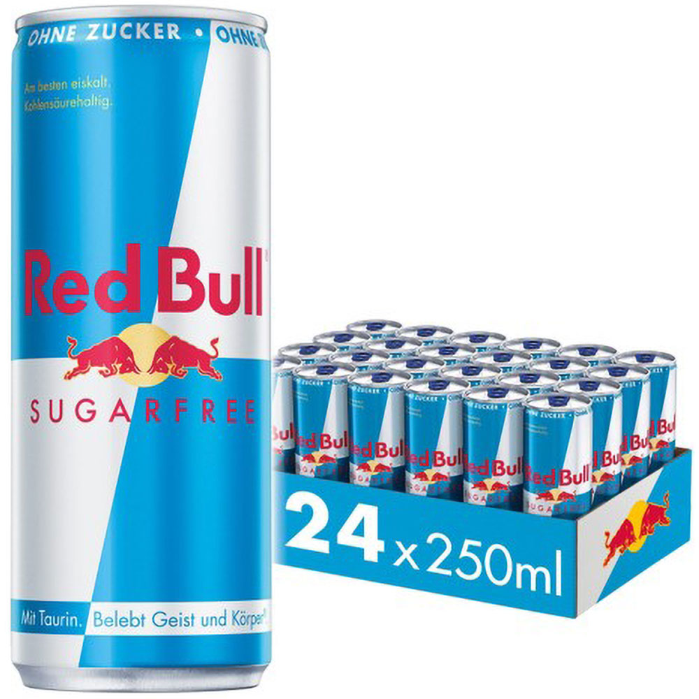 Red Bull Energy Drink Sugarfree 24x 250 ml (EINWEG)