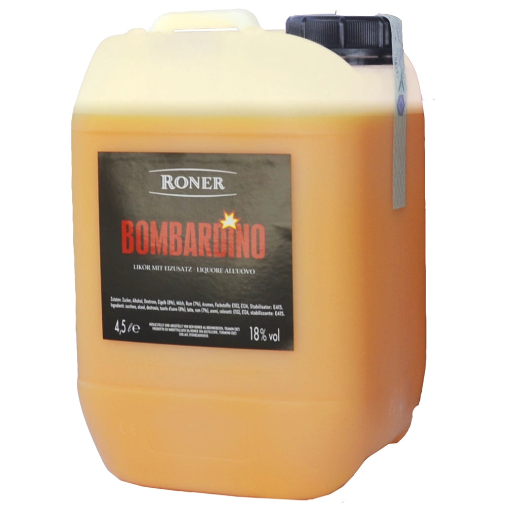 Roner Bombardino Likör 18% 4,5 Liter Kanister