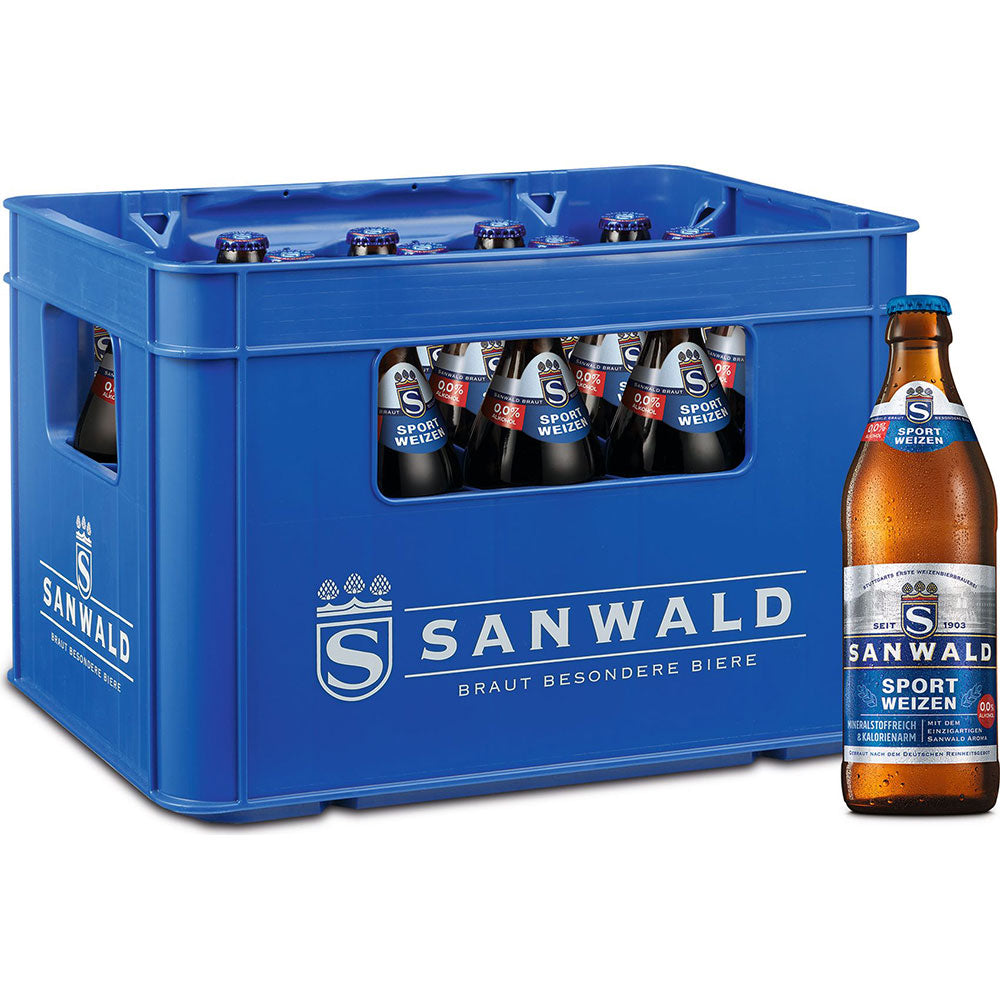 Sanwald Hefe Alkoholfrei 20x 0,5 Liter (MEHRWEG)